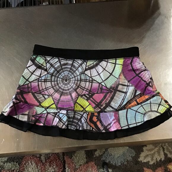 Sofibella UPF Bright Abstract Tennis Pickleball Golf Skort Large - Picture 3 of 6